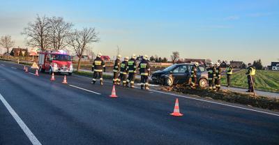 Zasnął za kierownicą[gallery]