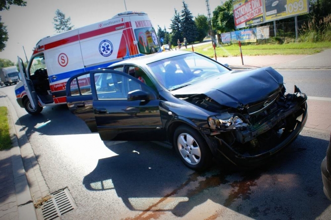 Kolizja na ul. Ostrowskiej 