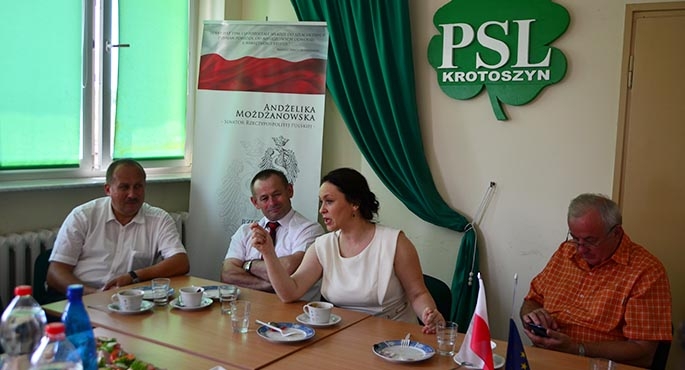 Andżelika Możdżanowska odwiedziła sztab PSL