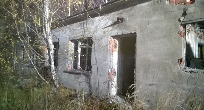 Ogień w pustostanie