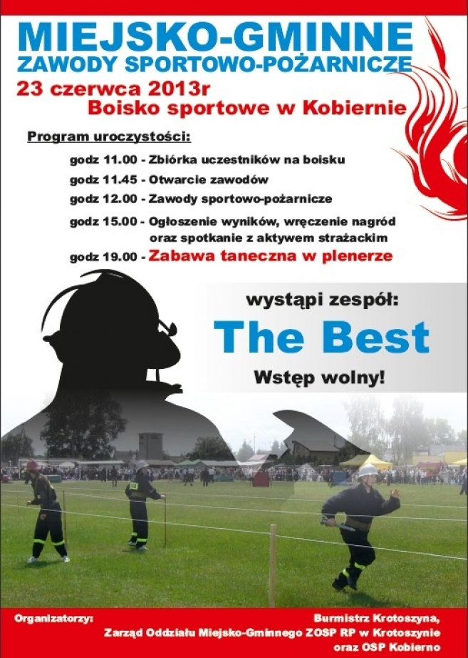 Zawody sportowo-pożarnicze w Kobiernie