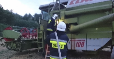 Pożar kombajnu