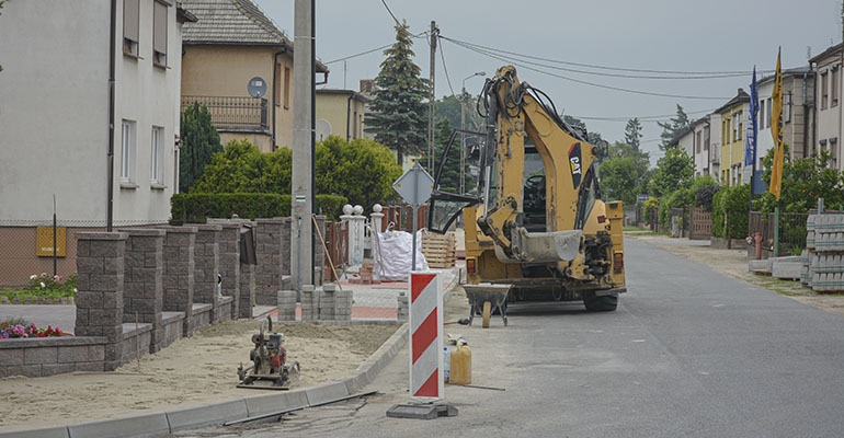Nowe chodniki na Polnej