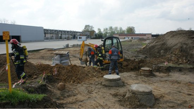 Uszkodzony gazociąg