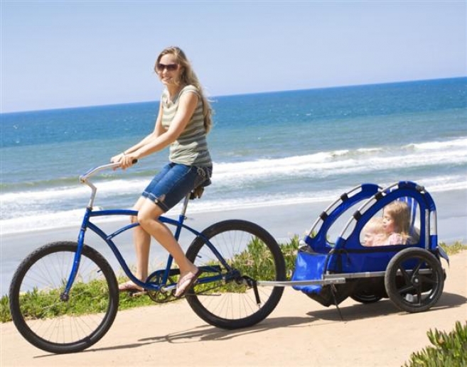 Można używać przyczepek rowerowych