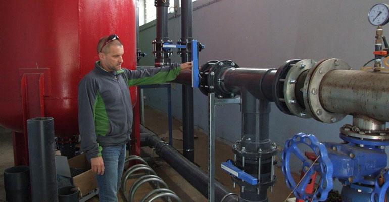 Prace na basenie przy Ogrodowskiego