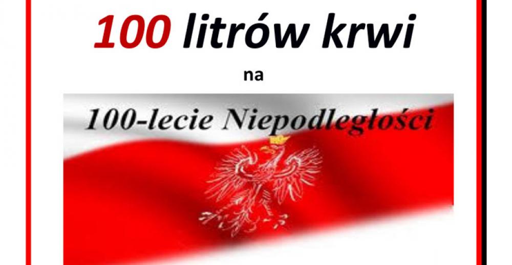 Akcja poboru krwi na 100-lecie Niepodległości