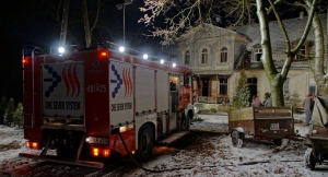 Płonęło mieszkanie w pałacu[gallery]