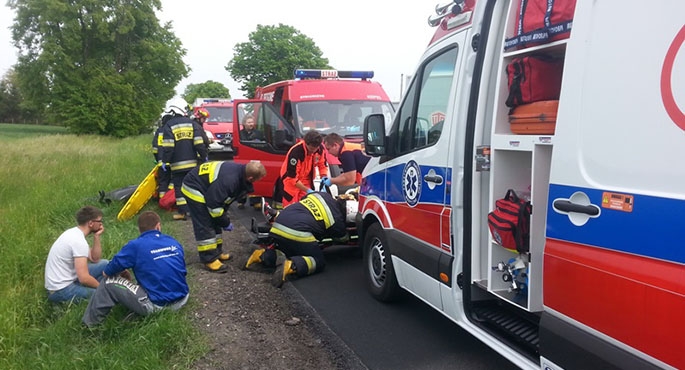 Motorowerzysta w szpitalu[gallery]