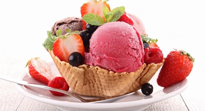 Owocowe lody są najzdrowsze