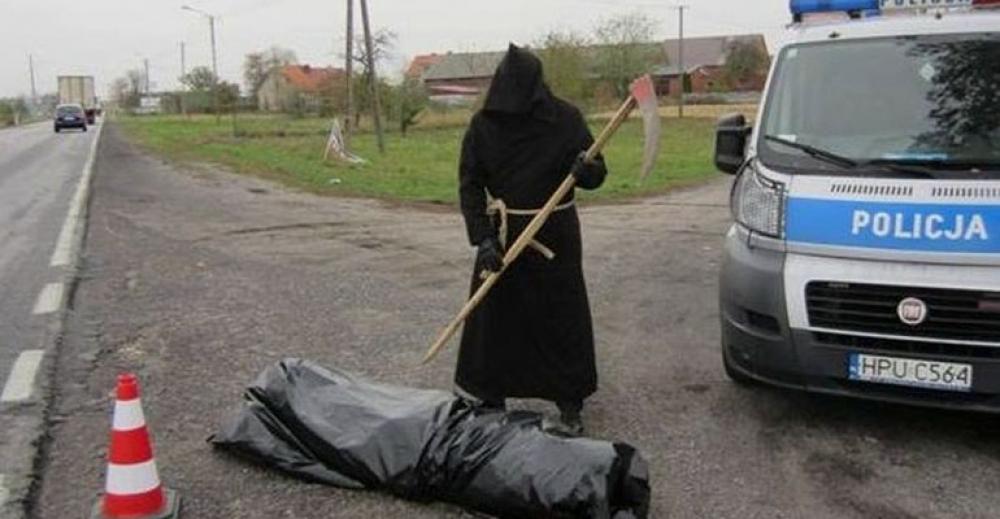 Kostucha znów na drodze