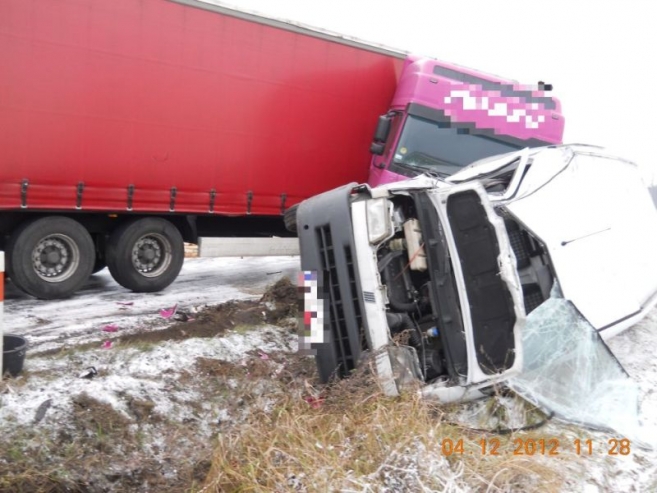 Zderzenie aut ciężarowych [gallery]