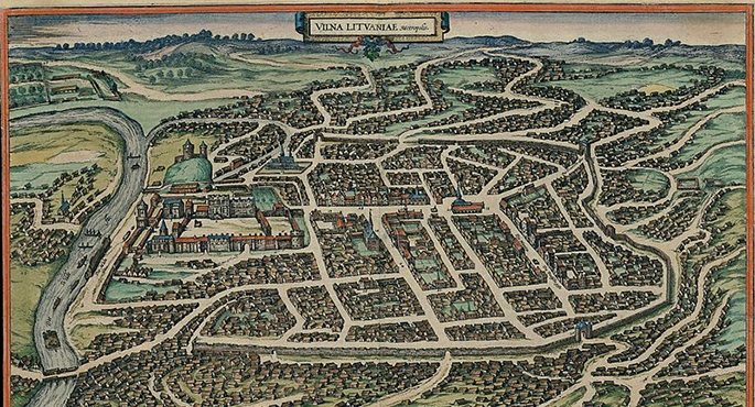 Plan Wilna z 1576 roku