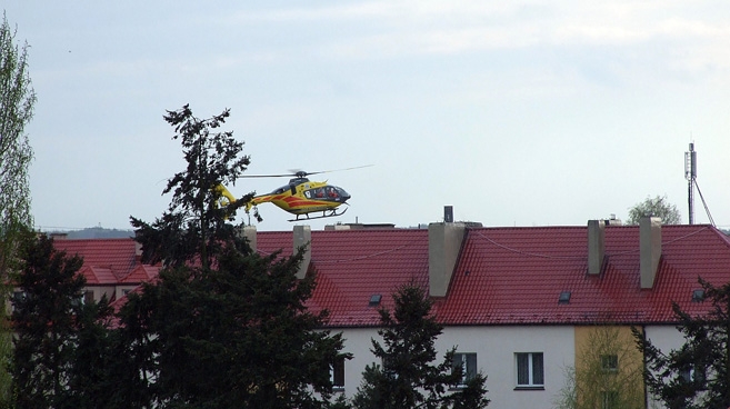 Lądował śmigłowiec