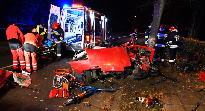 Cudem przeżyli wypadek