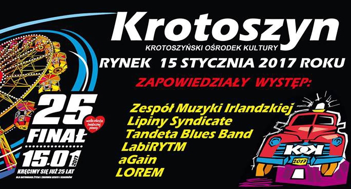 Finał WOŚP w Krotoszynie. Zobacz program