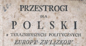 04.01.1790 r. – Przestrogi Staszica