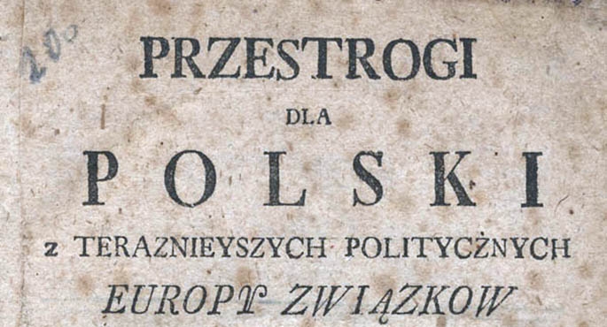 04.01.1790 r. – Przestrogi Staszica