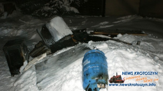 Wybuch butli z gazem