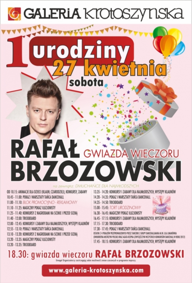 Brzozowski na pierwsze urodziny