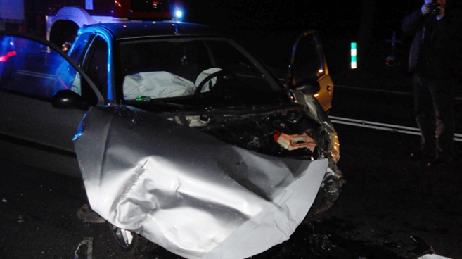 Zderzenie dwóch osobówek