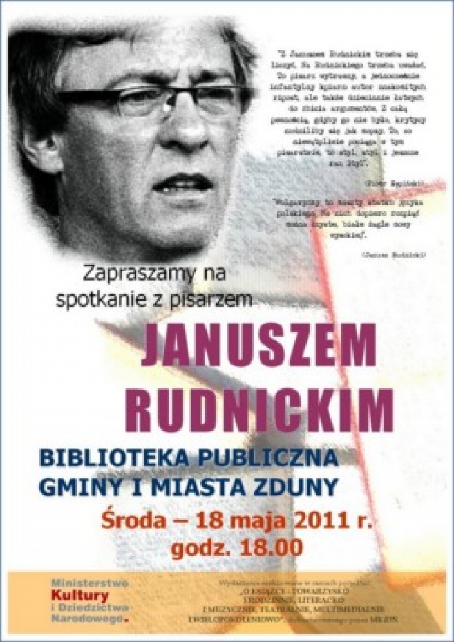 Znany poeta i eseista w Zdunach