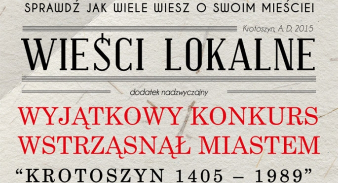 Konkurs wiedzy o Krotoszynie