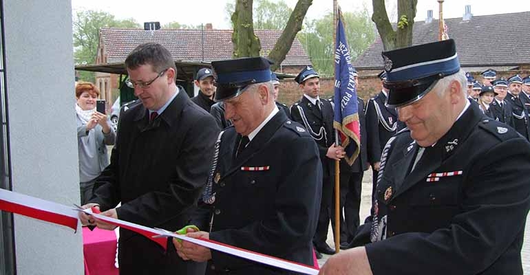 Poświęcenie obiektu dokonał ks. Krzysztof Matuszewski ze zdunowksiej parafi