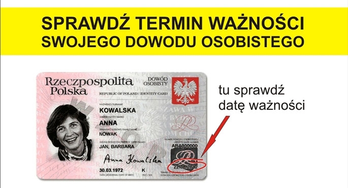 Sprawdź ważność dowodu osobistego