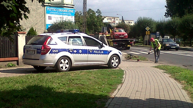 Piesza potrącona na pasach