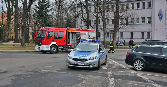 Kolizja pojazdów pod KPP!