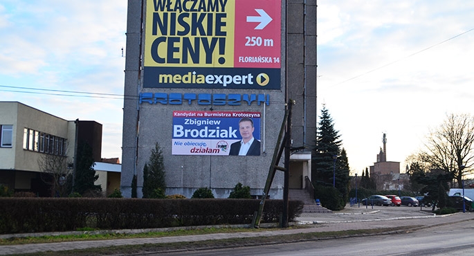 „Pamiątki” z wyborów wciąż na ulicach Krotoszyna