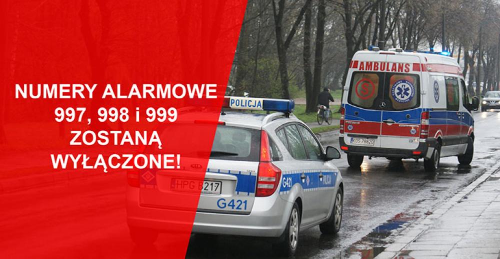 Przełączą numery alarmowe na 112
