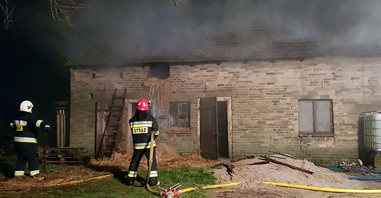 Pożar w Sylwestra