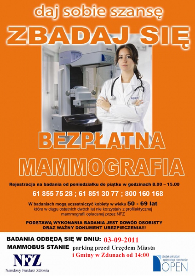 Bezpłatna mammografia