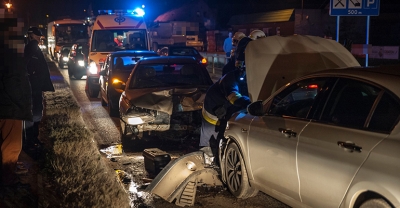 Groźna czołówka na Krotoszyńskiej