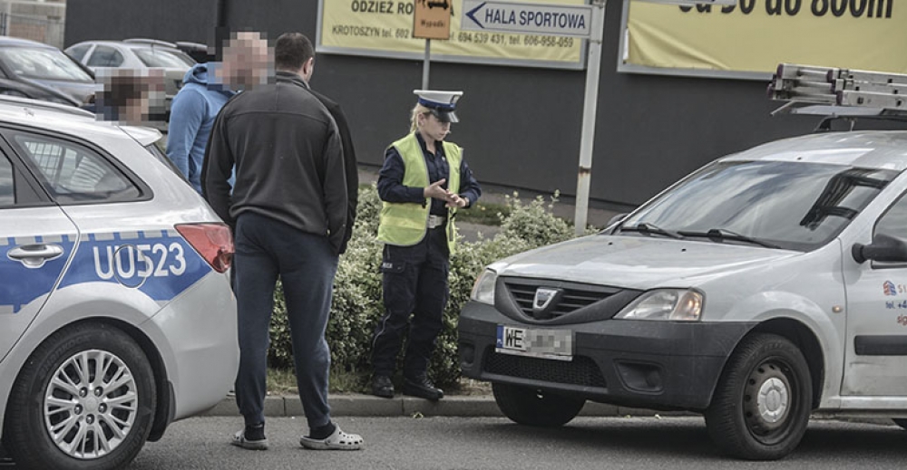 Potrącenie rowerzystki