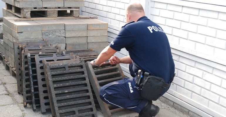 Złapali złodzieja wpustów ulicznych