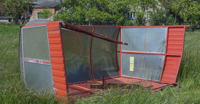 Przystanek zniszczony po raz kolejny