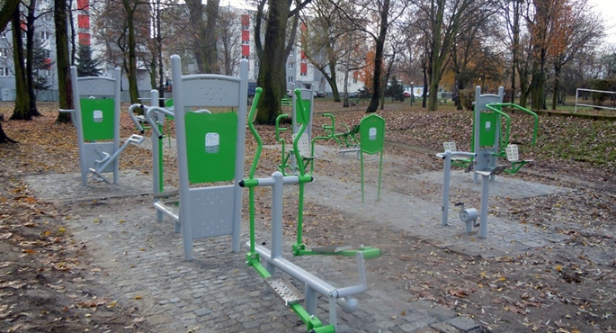 Siłownia w parku Dworcowym