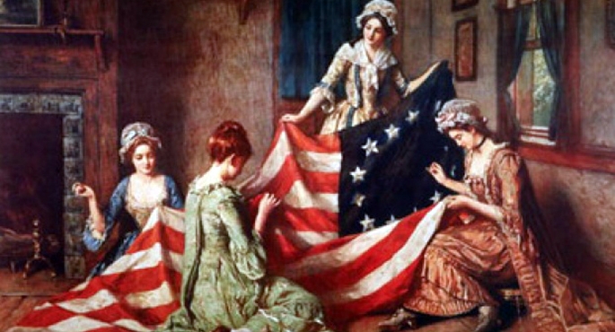 „Narodziny flagi” obraz Henry’ego Moslera (1841-9120)