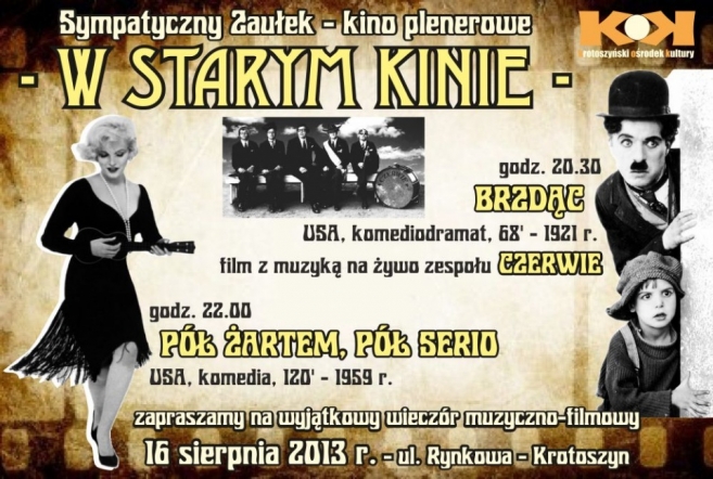 Ze starym kinem w plenerze