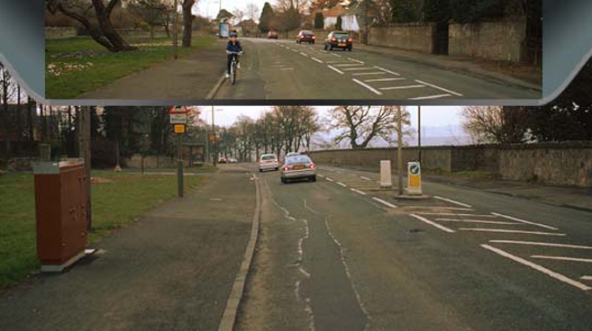 Rowerowy kask z widokiem do tyłu