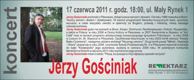 Spotkanie poetyckie z Jerzym Gościniakiem
