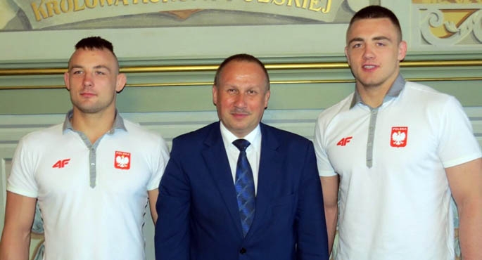 Olimpijczycy u burmistrza i starosty