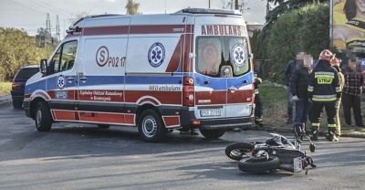 Samochód zderzył się z motocyklem