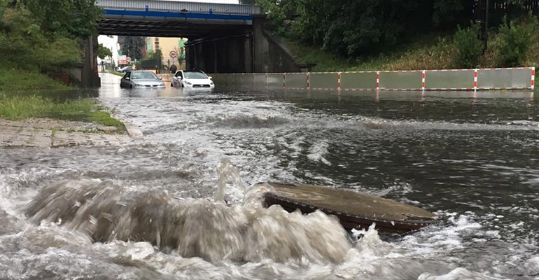 Nawałnica nad powiatem