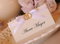 Imienne winietki na stół weselny