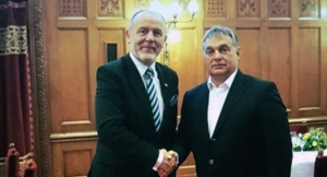 Jan Mosiński z Viktorem Orbanem