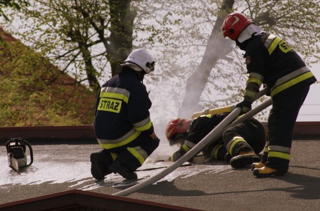 Pożar na ul. Armii Krajowej